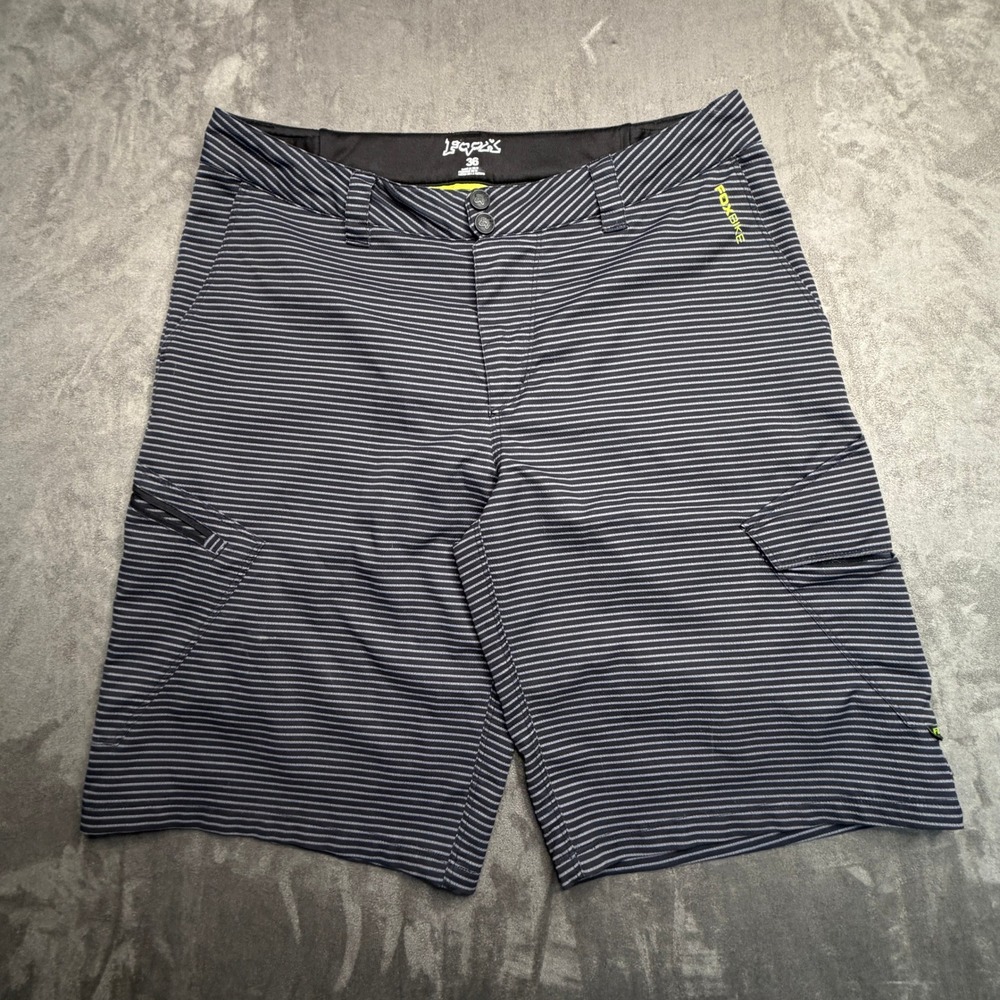 Fox Racing Ranger Shorts Mens 36 Black Striped MTB Mountain Bike Cycling Cargo